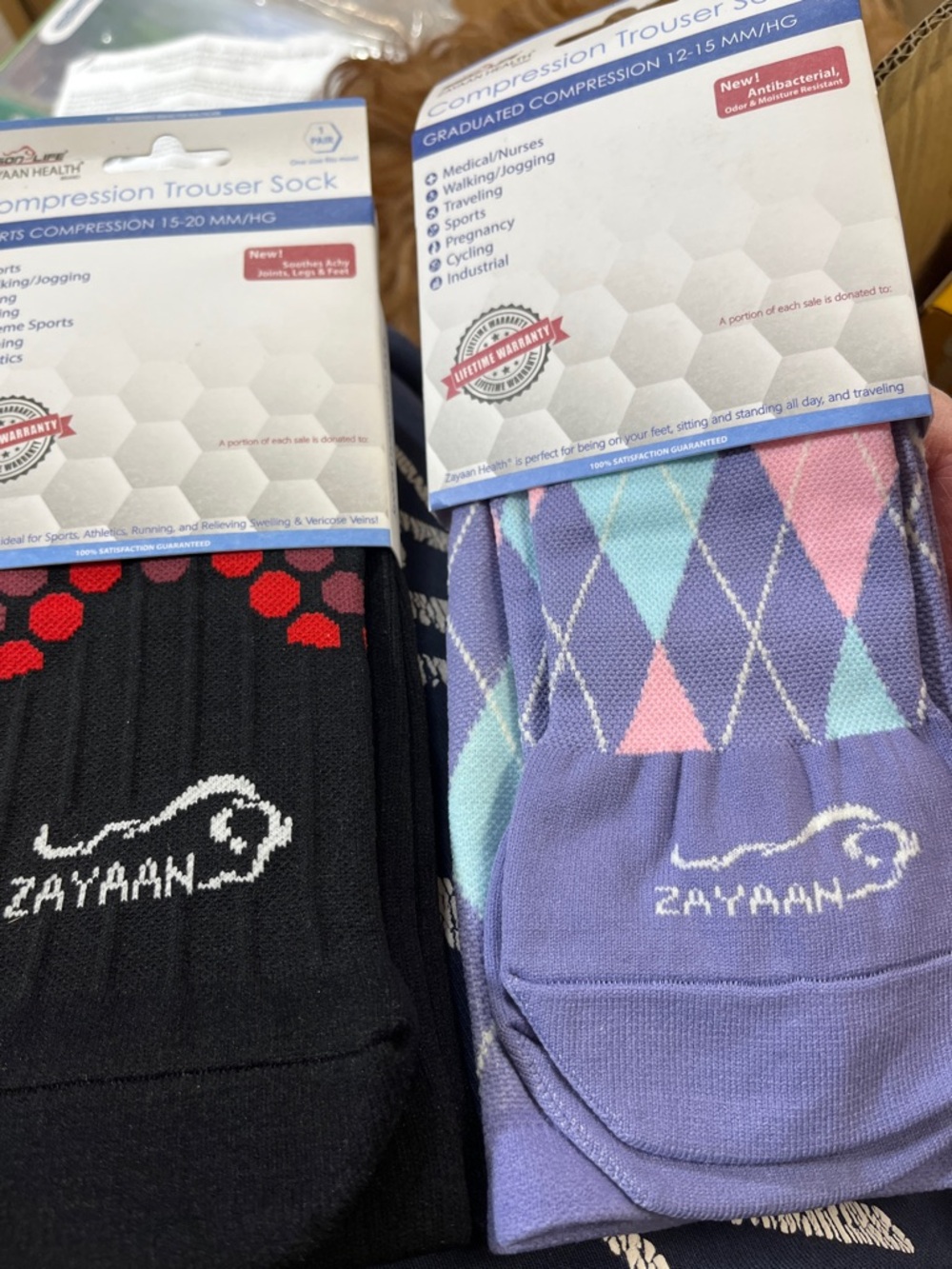 $100/$18 4 pair medical grade compress socks - Picture 3 of 6